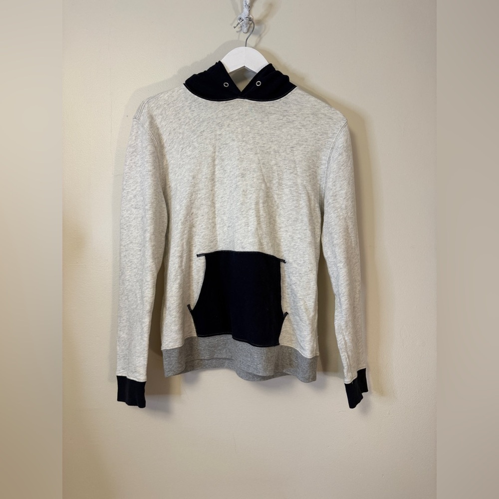 Crewcuts Like Lightning Hoodie Sweatshirt Sweater Navy Blue Heather Grey Sz 14